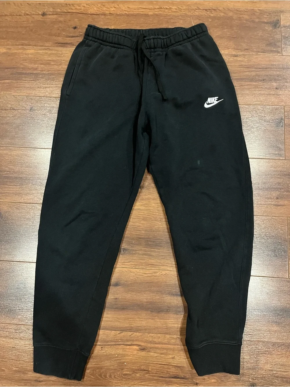 Nike Blacke Jogger Sweatpants with White Swoosh